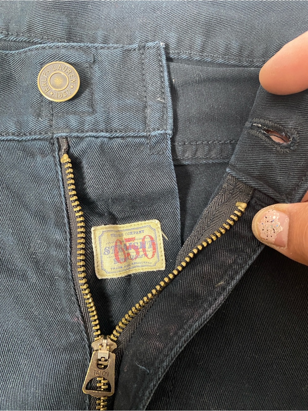 Polo Ralph Lauren Black Chino Pants 38x30 Classic Preppy Casual Mens - Picture 8 of 12